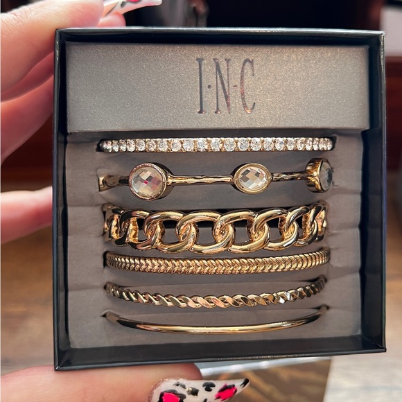 INC international Concepts-Gold Braid Bangle (6) Set! - Picture 4 of 11